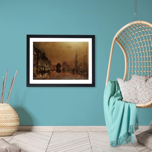 Affiche encadrée John Atkinson Grimshaw de Spiffing Prints pour déco premium