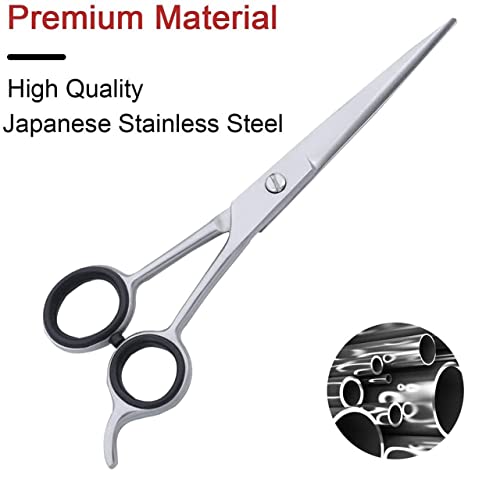 SS INSTRUMENTX Professional Hairdressing Scissors, Stainless Steel Barber Scissors for Men, Women & Kids, Razor Sharp Hair Scissor for Hair Styling Salon and Home Use (Silver, 5.5") - Image 5