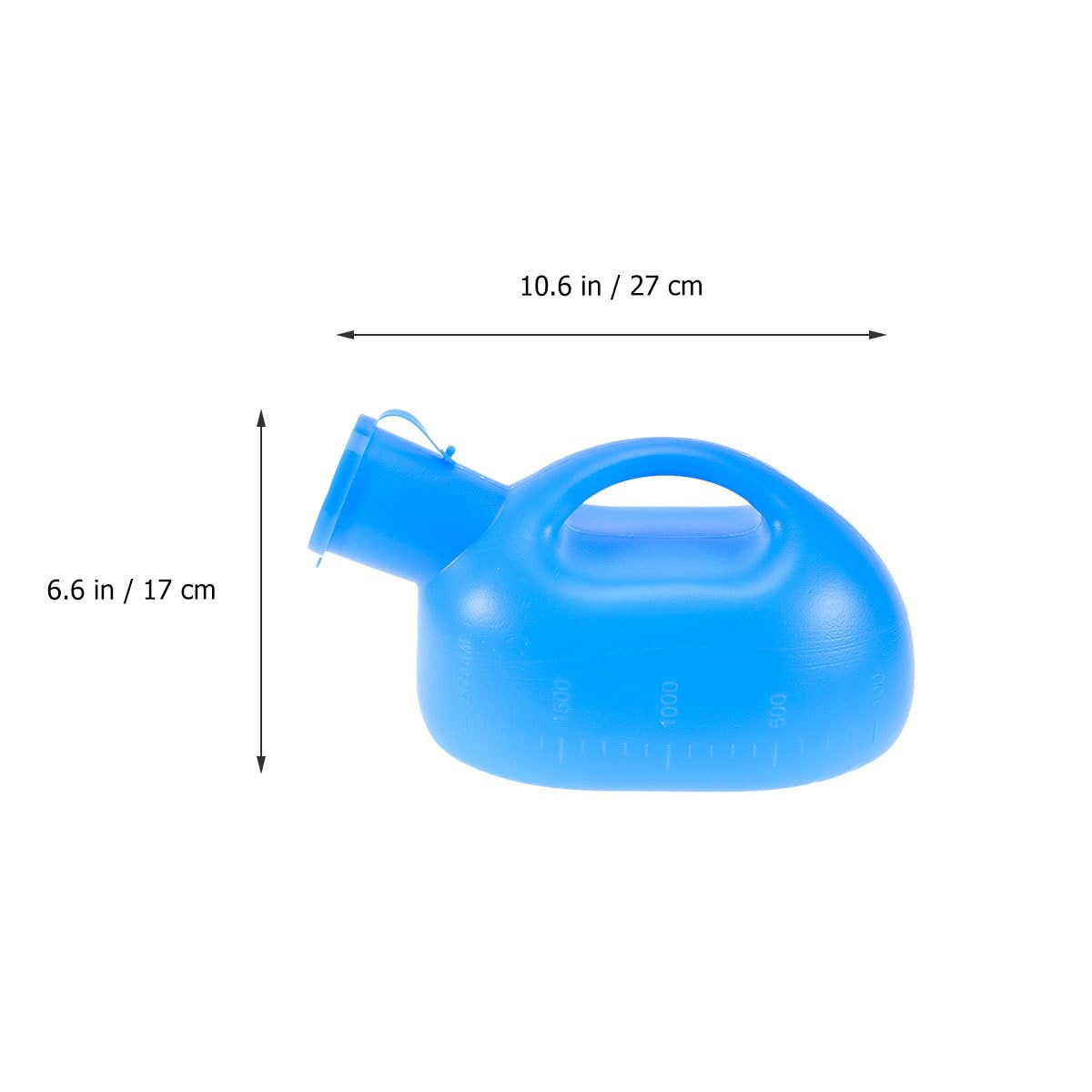 Healifty Urinoir Portable Homme 2 Litres Urinoir De Voyage En Pe Avec Couvercle Poignée Ergonomique Bec Verseur Trapezoïdal Léger Pour Urgences Extérieur