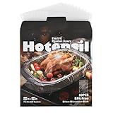 Hotensil Electric Roaster Liners & Slow Cooker Liners, 10 Count 34 x 18 Inch Universal Fit for 16-22 Quart Roasters, Mess-Free Cooking, Disposable Oven Liners for Easy Cleanup, Cooking Bag