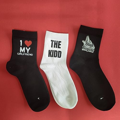 Custom Socks With Photo/Text/Logo/Faces/Name Customized Socks For Men Women Dad Design Your Own Personalized Dog/Cat/Pet/bulk Sock white Funny Gifts