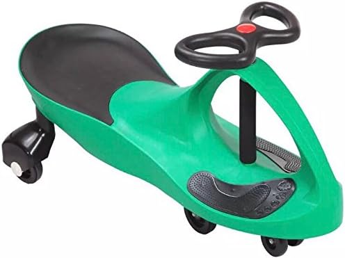 GREEN CHILDRENS SWIVEL SCOOTER SWING CAR RIDE ON KIDS WIGGLE GYRO TWIST SWING TOY XMAS