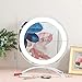 Mirror Simple Nordic Style Led Makeup with Lamp Desktop Portable Dressing Smart Beauty Diameter Plug-in Tri-Color Light Source 50Cm 50Cm