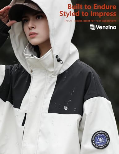 Image of Venzina Women's 3-in-1 Thermal Jacket I Windproof & Water-Resistant Graphene Heating Winter CoatFleece-Lined Jacket for Hiking, Camping, Skiing & Daily CommuteFashion-Forward Outdoor Wear