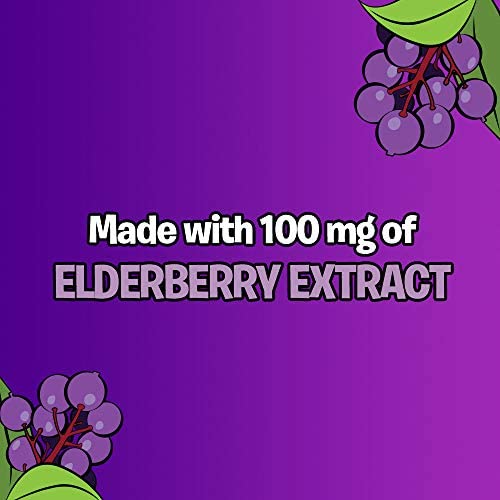 Flintstones Kids Elderberry Gummies With Immunity Support From Vitamin C And Zinc, Gluten Free, Dietary Supplement, 60 Count #TOP3