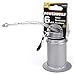Powerbuilt Oil Can Pistol Type with Base, 6-Ounce Capacity, 6oz Steel Container, Flex-Hose Spout 648750