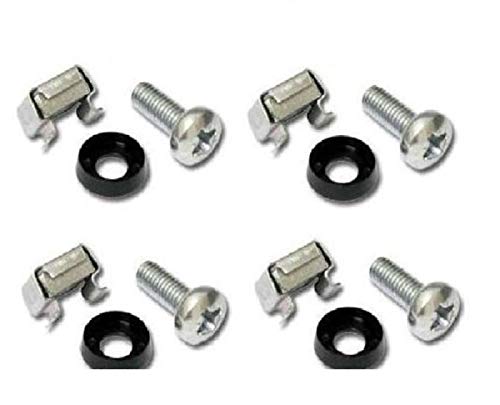 K M Electronics® Rack Mount 6MM M6 CAGE Nuts Bolts WASHERS X 4