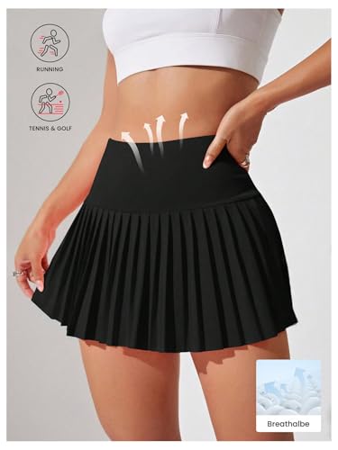 WDIRARA Women's High Waist Ruffle Hem Skort Stretch Casual Skirt Shorts2