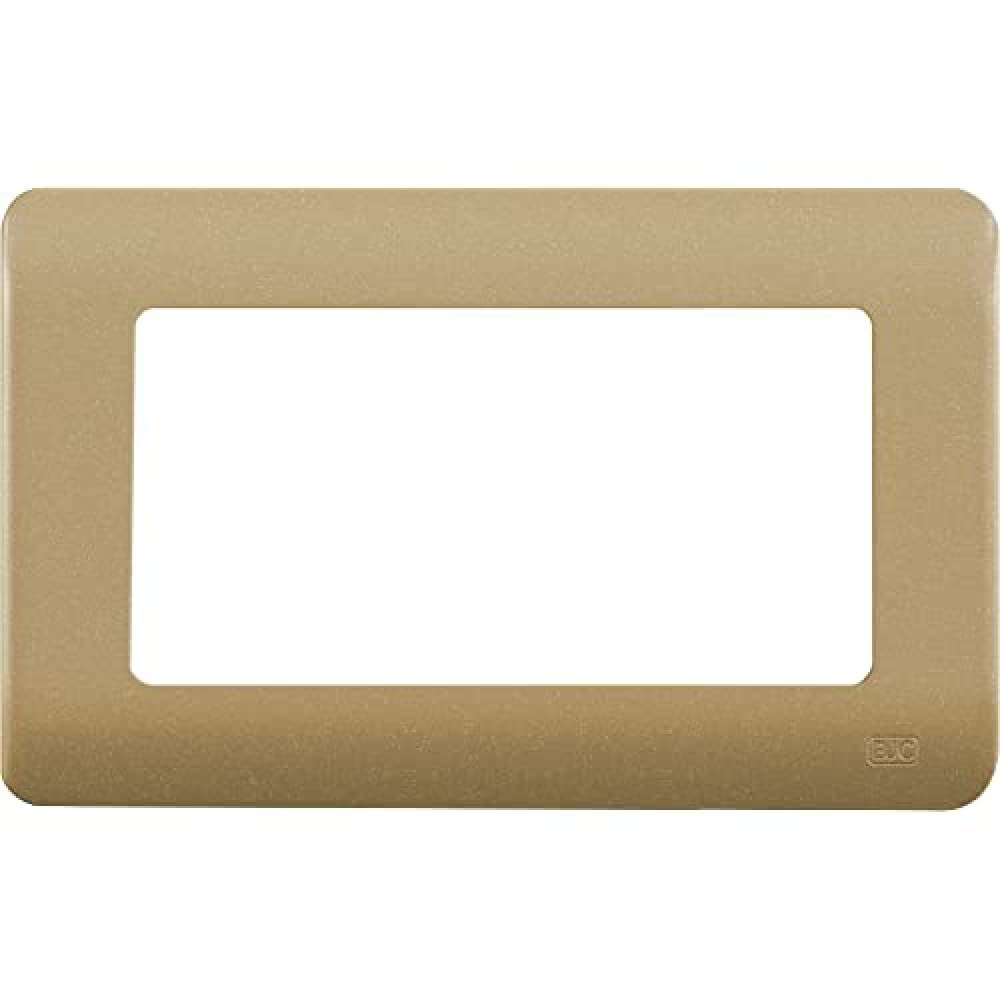 Assiette BJC Rehabitat fine cadre 3 large 6 dore pour interieur