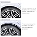 ZYHW 4PCS Carbon Fiber Wheel Well Trims - Universal Mudguard Edge Protectors for Automotive Exterior (Anti-Scratch)
