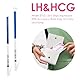 25 Ovulationstest+10 Schwangerschaftstest, Kinderwunsch Ovulationstest Kit, Zuverlässige Zyklus- und Fruchtbarkeit Überwachung, Fruchtbarkeitstest für Frauen/Eisprung (25 LH + 10 HCG)