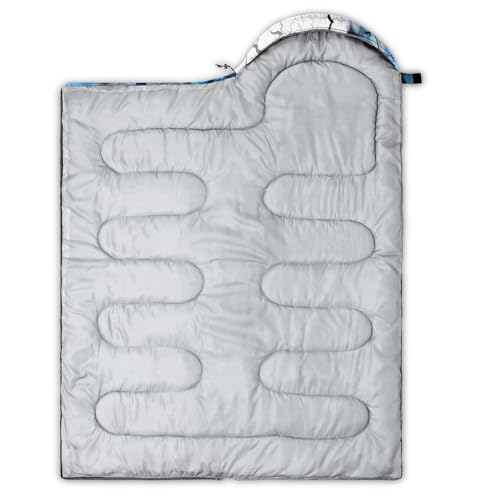 Image of QOOMO Ball Flower Camping Sleeping Bags,3 Season Warm & Cool Weather,Lightweight,Waterproof Sleeping Bags for Adults & Kids,Traveling,and Outdoors,Camping Gear Equipment