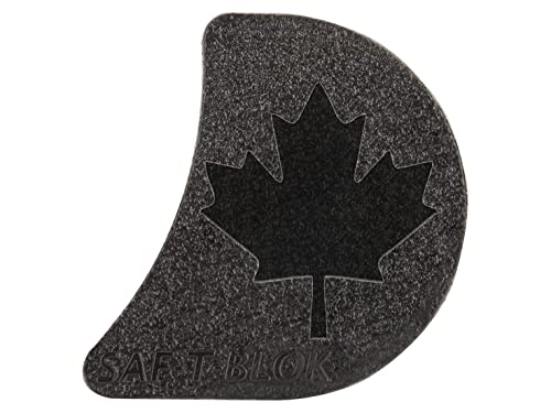 NDZ Performance Saf-T-Blok Right Hand Trigger Safety Block for Glock Gen 1-5 Post-1998 Models Laser Engraved in Black - Canadian Maple Lead