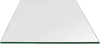 Dulles Glass 24 inch Square Glass Table Top - Tempered - 1/4