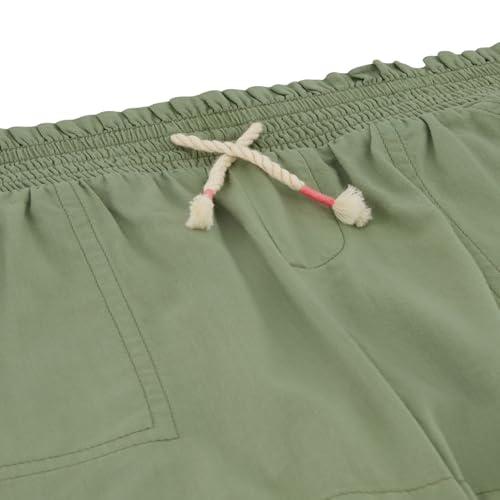 Image of Roxy Girls' Soleil Elastic Waist Shorts, Drawstring Closure, Soft & Comfortable Fit