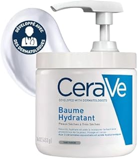 Cerave Dla Suchej I Bardzo Suchej Skóry Krem Nawilżający, Biały/Niebieski, 454 g