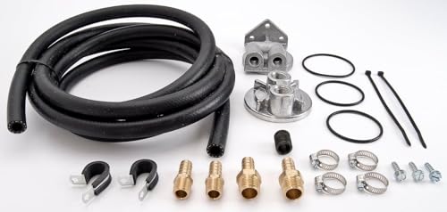 JEGS Remote Oil Filter Mount Kit, Diecast Aluminum, USA