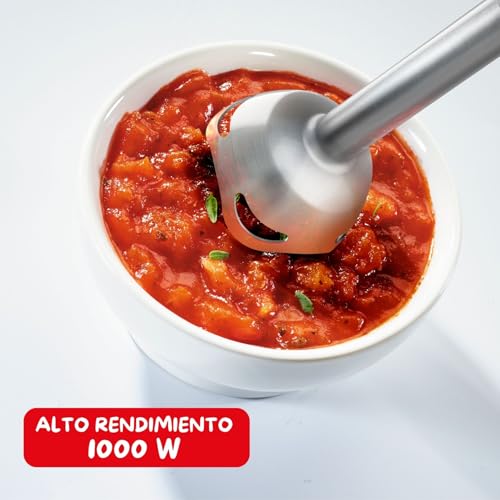 Miniatura 6 de Moulinex Quickchef, Batidora De Mano De 1000 W, Cuchillas Con Tecnología Powelix, Accesorio Batidor Picador Xl 5 En 1, Modo Silencioso, 2 Velocidades Variables, Dd67l810