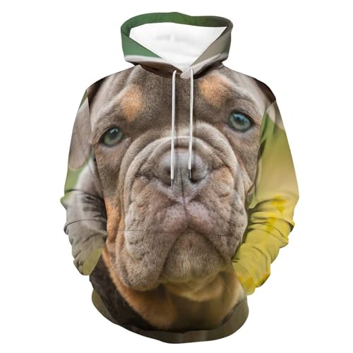 Hoodie Chiot Unisexe pour Homme et Femme en Taille S