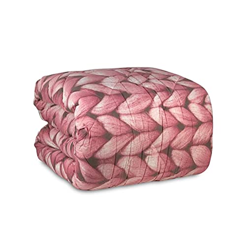 BIANCALUNA Trapunta un posto e mezzo in cotone piumone invernale Berna 4457