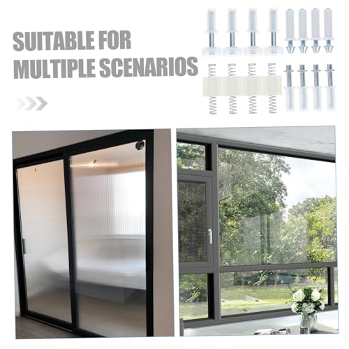Kit de reparación para puertas plegables Veemoon, 16 piezas, ruedas y pivotes de reemplazo para puertas correderas de armario, instalación fácil y funcionamiento suave miniatura 3