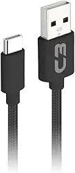 Cabo USB para USB-c C3Tech CB-C21WH Branco - 2 Metros compativel com Android e iOS, Fast Charge, Suporte a Carregamento