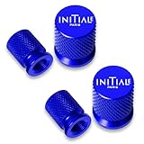4 Pieces Aluminium Bouchon Valve Pneu Voiture,pour Renault Initiale avec Joint Caoutchouc étanche air poussière résistant Corrosion,Blue