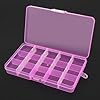 OriGlam 1pcs 17x10CM Plastic Organizer Storage Box with Adjustable Dividers, Jewelry Storage Container Box for Office Supplies Beads Crafts Fishing Tackles (Pink, 6.81x3.93 inches) #1