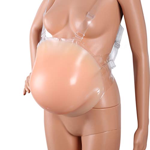Faux ventre grossesse Silicone Faux Ventre de Femme Enceinte Accessoires de Cosplay, Real Touch Bosse de Grossesse Artificielle, Real Touch pour La Télévision, Cinéma et Théâtre Publicité Femmes Encei