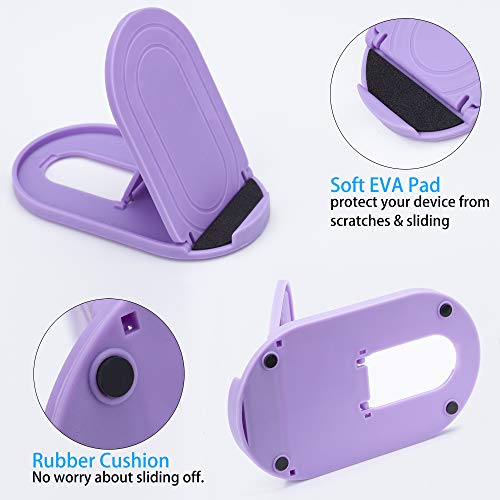 Yeio KZ-02 Cell Phone Stand, 6Pack Portable Foldable Desktop Cell Phone Holder Adjustable Universal Multi-Angle Cradle thumb #2