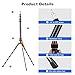 Soopho Portable Photography Light Stand Adjustable 7ft Aluminum Light Tripod Stand with 180° Reversible Leg Reversible Portable Studio Lighting Tripod ，Maximum Height 86.5“/220cm for Flsah Softboxes