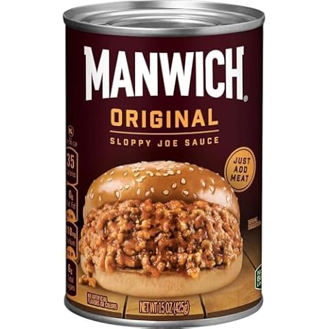 Canned Sloppy Joe Sauce - For Sandwiches, Tacos, Meatloaf & More - 15 oz (Pack of 6) Cover