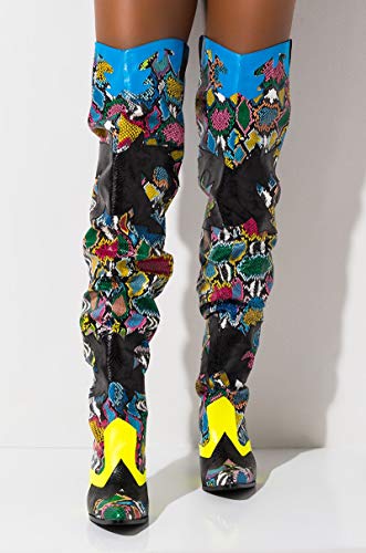 Cape Robbin Hilda Western Boot Multi Size 8 #TOP3