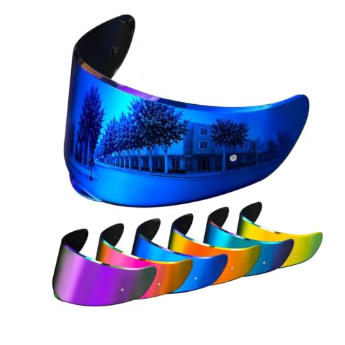 Image of PSLER Sedici Strada 2 Visor - Sedici Strada 2 and Strada 3 Face Shield Motorcycle Helmet visor Accessories Replacement for LS2 FT2 VECTOR Sedici Strada 2 Strada 3 FF801 FF397,Deep Blue