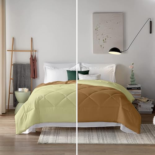 Image of Filbert 600 GSM Comforter for Double Bed | Super Warm Winter Quilt /Rajai | Thick Microfiber Blanket with Cloud-Soft Fill | Luxury Bedding for Winters - 90x100 Inch | Beige /Ivory