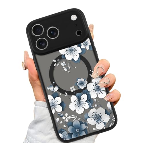 Vulfwela iPhone 17 Pro Max�p���킢���u���[�`�F���[�t�����[�t�H���P�[�X�A���C�P�[�X6.9�C���`�AMagSafe�Ή��A���I�ԕ����f�B�[�X�K�[���Y�J�o�[�n�[�hPC�w�ʑϏՌ��ی�t�@���_