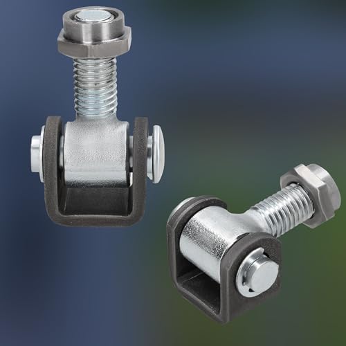 KOTARBAU® 2er Set Torband Verstellbar Türangeln M12 Anschweißscharnier S235JR Stahl Galvanisch Verzinkt Türscharniere Silber Einstellbares Scharnier Torscharniere Türband Torangel