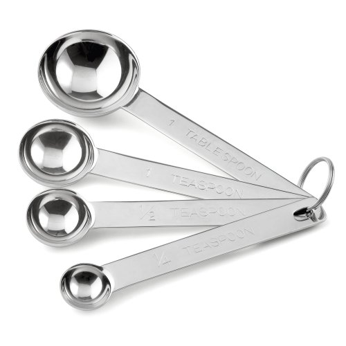 Weis Löffel Tee-Messlöffel-Set, Edelstahl, Silber
