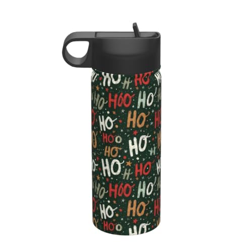 Insulated Stainless Steel Water Bottle 18 Oz-Ho Ho Ho2