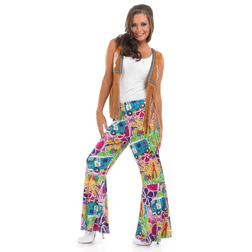 Fun Shack Hippie Kostüm Damen, Hippie Hose Damen, 70er Jahre Outfit...
