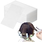 200PCS Disposable Perm Papers,Heat Resistant Cotton End Papers For Hot & Cold Perms,Strong Perm Paper For Short Hair,Perming Kit Accessory Professional Salon & Home Hairstyling Use