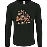 Langärmeliges Herren-T-Shirt für Geländefahrten, Geländefahrten, 4 x 4, Schwarz , L