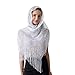 vimate White Wedding Shawl for Women, Summer lightweight Formal Shawls and Wraps for Evening Dresses (White)