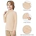 QBK Boys Turtleneck Long Sleeve Thermal Turtle Neck Sweater for Kids 4T-16 Years Soft Warm Under Shirts (Beige, 12Years)