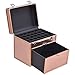 Giantex Makeup Train Case Nail Polish Travel Panel Nail Accessories Organizer w/Slide Out Drawer (Black)