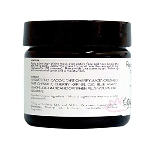Simply Radiant Beauty 14604501396 Glimmer Goddess Organic Exfoliating Chocolate Cherry Face Mask, Hydrates And Brightens Facial Skin 2 Oz thumb #7