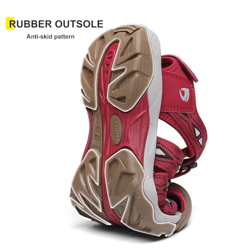 Image of Dannto Women's Sport Hiking Sandals Closed Toe Outdoor Athletic Walking Sandal Lightweight Summer Water Shoes