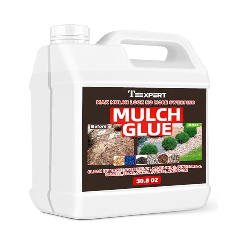 Teexpert Rock Mulch Glue for Landscaping – 30.8OZ Outdoor Adhesive for Stone