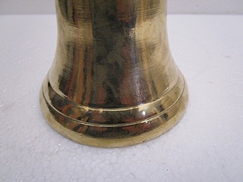 Brass Bell - Fully Brass Made – Great Sounding - Temple/Church/Religious/Traditional (1 Kilo - Diameter: 4.25 Inches)