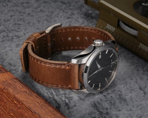 Correa de cuero para reloj de pulsera 20mm miniatura 2